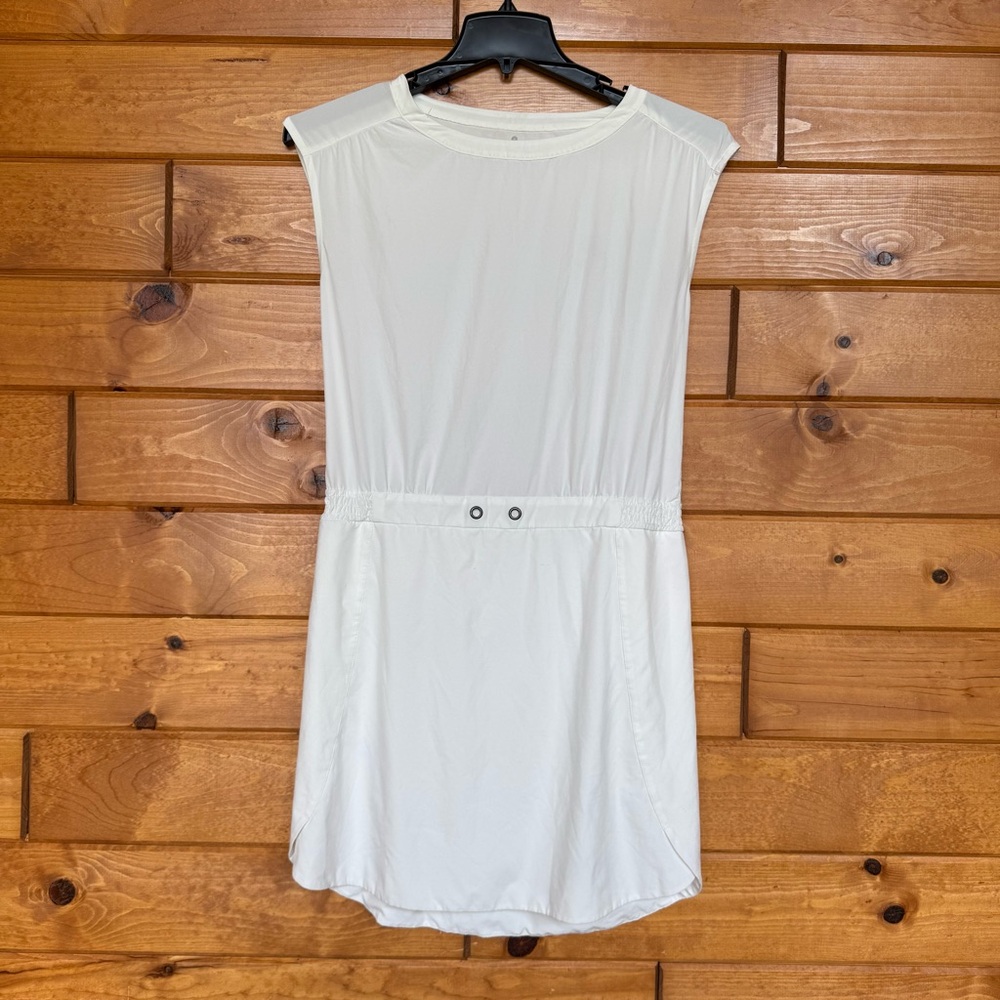 Athleta Perfect Petal White Sleeveless Dress No String sz 8